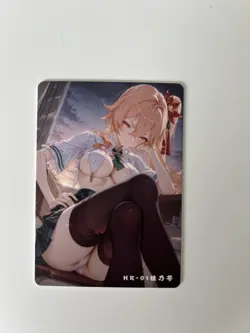Yoimiya HR-01 Class Illustration Reluctant Card Set Genshin Impact - Image 1