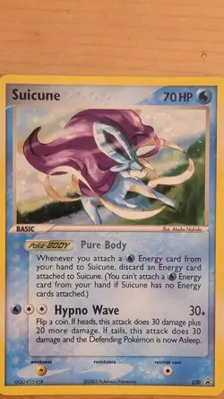 2005 Suicune 030 Pokemon TCG Holo Black Star Rare Promo Card - Image 2