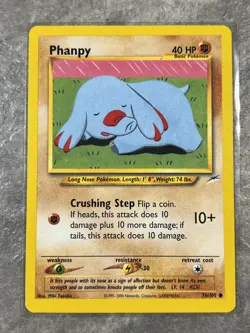 Phanpy 76/105 Pokemon TCG Neo Destiny Vintage Card Regular (Light Play) 4 - Image 1