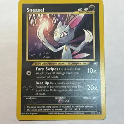 Pokemon TCG Sneasel Neo Genesis Card 25/111 Unlimited Rare - Image 1