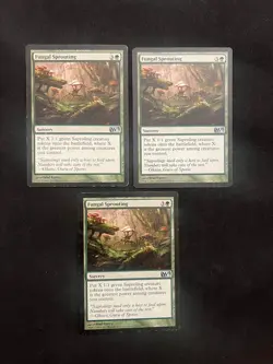 Fungal Sprouting x3 [Magic 2013] LP/MP Magic MTG Cards - Image 1