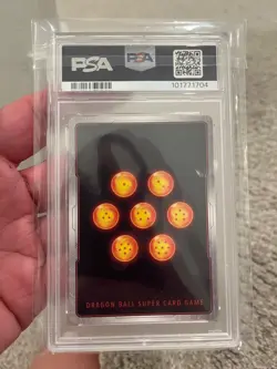 DBS Card Game Fusion World FB04-129 SON GOKU SECRET RARE-ALTERNATE ART - PSA 9 - Image 2