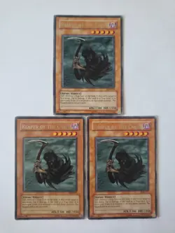 Yugioh Reaper Of The Cards LOB-071 Rare 3 Card Lot - Image 1