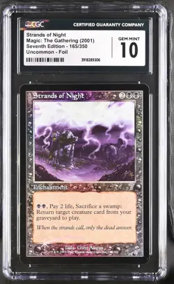 STRANDS OF NIGHT 7th Edition Foil CGC 10 Gem Mint MTG [Nostalgium] - Image 1