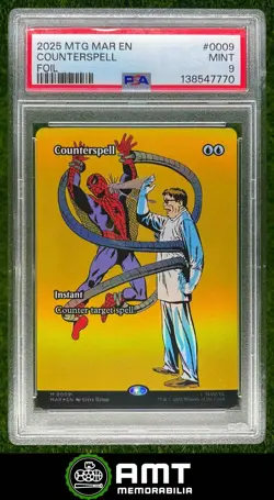 Counterspell PSA 9 2025 Magic The Gathering Marvel Universe Eternal-Legal Foil - Image 1
