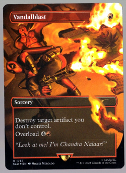 Vandalblast 1757 Rainbow Foil Deadpool Secret Lair MTG Near Mint - Image 1