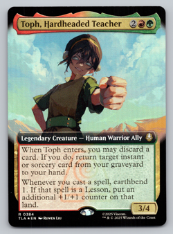 Toph, Hardheaded Teacher Ext Art FOIL - Avatar Last Airbender - MTG - Image 1