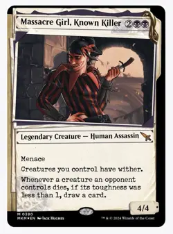 Massacre Girl, Known Killer (Showcase) (Invisible Ink) MKM Foil - Image 1