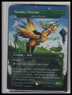 Paradise Chocobo - Birds of Paradise (Borderless) Foil P0483 Final Fantasy NM - Image 1