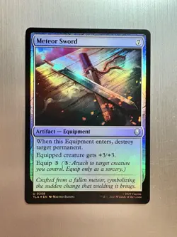 Meteor Sword - 258 - MTG Avatar: The Last Airbender -Uncommon -FOIL - Image 1