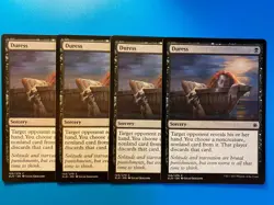 MTG 4x Duress # 105 Ixalan Pauper Modern Magic the Gathering x4 NM - Image 1