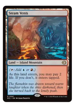 Steam Vents Lorwyn Eclipsed MTG NM - Image 1