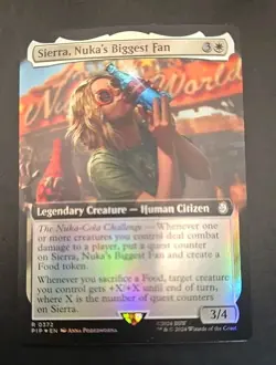 Sierra, Nuka's Biggest Fan (Extended Art) Universes Beyond: Fallout MTG Foil NM - Image 1