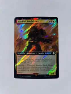 Sentinel Sarah Lyons Extended Art Surge Foil - Fallout MTG NM - Image 1
