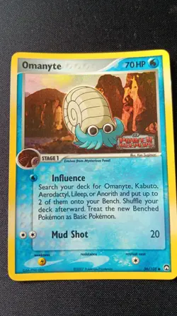 Omanyte 56/108 Reverse Holo (NM) - EX Power Keepers Pokemon TCG - Image 1