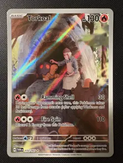 2024 Pokemon S&V Twilight Masquerade Torkoal IR ILLUSTRATION RARE HOLO 172/167! - Image 1