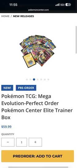 *PRESALE* Pokemon Mega Evolution(Perfect Order) Pokemon Center ETB *PREORDER* - Image 4