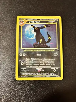 Pokemon TCG Umbreon Neo Discovery Holo Rare Card 13/75 - Image 1