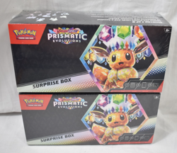 Lot of 2 - Pokemon TCG Scarlet & Violet Prismatic Evolutions Surprise Box Sealed - Image 1
