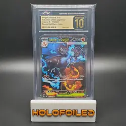Mega Charizard X ex - 110/080 - Inferno X - Japanese Pokemon - CGC 10 Pristine - Image 1