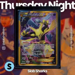 2016 POKEMON XY FATES COLLIDE #125/124 ALAKAZAM EX SECRET RARE - Image 1