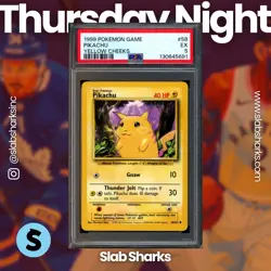 1999 POKEMON UNLIMITED #58/102 PIKACHU COMMON PSA 5 - Image 1