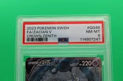 2023 POKEMON SWORD & SHIELD CROWN ZENITH #GG48 FULL ART/ZACIAN V PSA 8 - Image 2