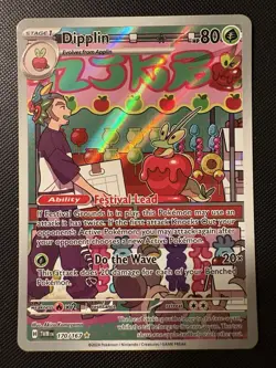 2024 Pokemon S&V Twilight Masquerade Dipplin IR 170/167 ILLUSTRATION RARE HOLO! - Image 1