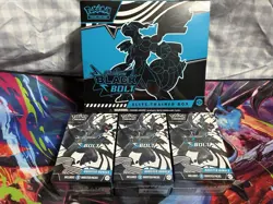 Black Bolt Pokemon Bundle Elite Trainer Box ETB + 3x Booster Bundle Sealed Lot - Image 1