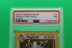2000 POKEMON BASE SET 2 #19 WIGGLYTUFF-HOLO PSA 7 - Image 2