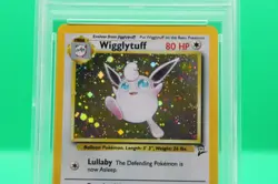 2000 POKEMON BASE SET 2 #19 WIGGLYTUFF-HOLO PSA 7 - Image 3