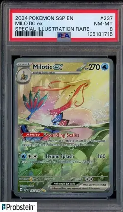 2024 Pokemon SSP En Special Illustration Rar e#237 Milotic Ex PSA 8 NM-MT - Image 1