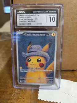 POKEMON CGC 10 2023 Pikachu with Grey Felt Hat SVP 085 Promo Van Gogh CGC 10 - Image 1