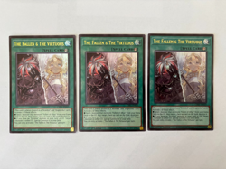 3x The Fallen & The Virtuous (Playset) CH01-EN019 Ultra Rare 1st Ed Yugioh - Image 1