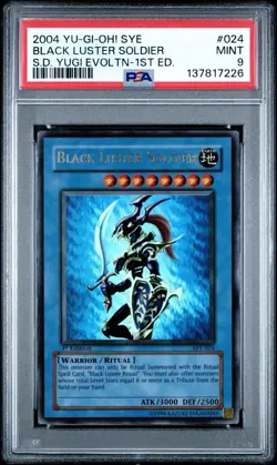 2004 Yu-Gi-Oh! Black Luster Soldier SYE-024 1st Ed PSA 9 Starter Deck Yugi Exp - Image 1