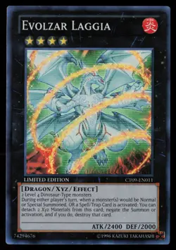 Yugioh Evolzar Laggia CT09-EN011 Limited Edition Super Rare NM - Image 1