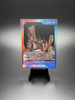 One Piece Portgas.D.Ace OP13-002 AltArt Leader English Carrying On His Will - Image 1
