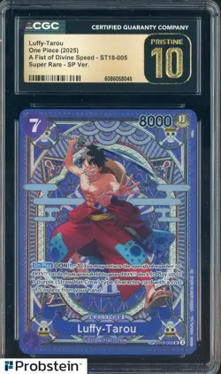 2025 One Piece TCG Monkey D. Luffy-Tarou SP Alt Art ST18-005 CGC Pristine 10 - Image 1