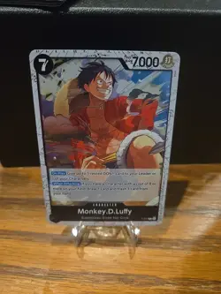 Monkey D Luffy P-075 Pirate Foil One Piece TCG English-NM - Image 1