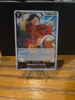 Monkey D Luffy P-075 Pirate Foil One Piece TCG English-NM - Image 2