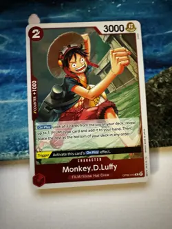 Monkey.D.Luffy OP06-013 Wings of the Captain English One Piece TCG NM Foil - Image 1