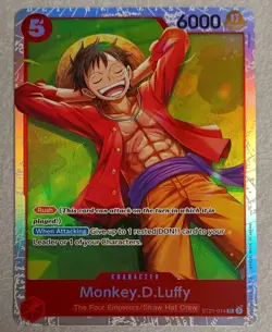 Monkey D Luffy One Piece Gear 5 Silver ST21-014 SR + Red ST21-001 L + 70 Sleeves - Image 4