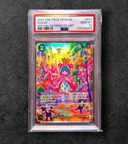 2024 One Piece Sugar SP Alternate OP04-024 Wings of The Captain English PSA 10 - Image 1
