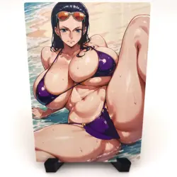 One Piece Nico Robin Sexy Anime Waifu Girl Doujin Lewd Goddess Story Art Card - Image 1