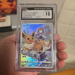 ✨✨ CGC 10 Eevee 210/184 CHR Character Rare VMAX Climax s8b Pokemon Card - Image 1