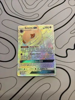 Pokemon TCG Banette GX Full Art Holo Card Celestial Storm 174/168 - Image 1