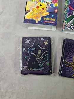 Pokemon Paldean Fates & Scarlett ETB Card Sleeves Lot Of 2 + 2 Mini Binders - Image 3