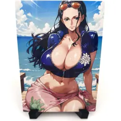 One Piece Nico Robin Sexy Anime Waifu Girl Doujin Lewd Goddess Story Art Card - Image 1