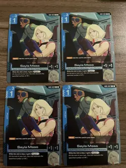 Gundam Card Game Sayla Mass GD01-087 R New Type Rising Playset 4X Foil - Image 1