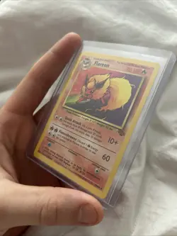 Pokemon TCG Flareon Card 19/64 Jungle Unlimited Rare Non-Holo NM/Mint Condition - Image 4